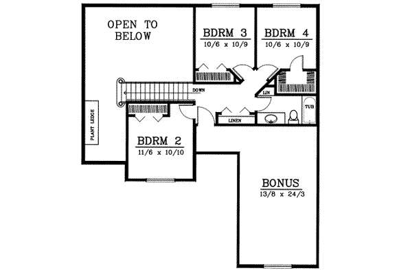 upper floor house blueprint
