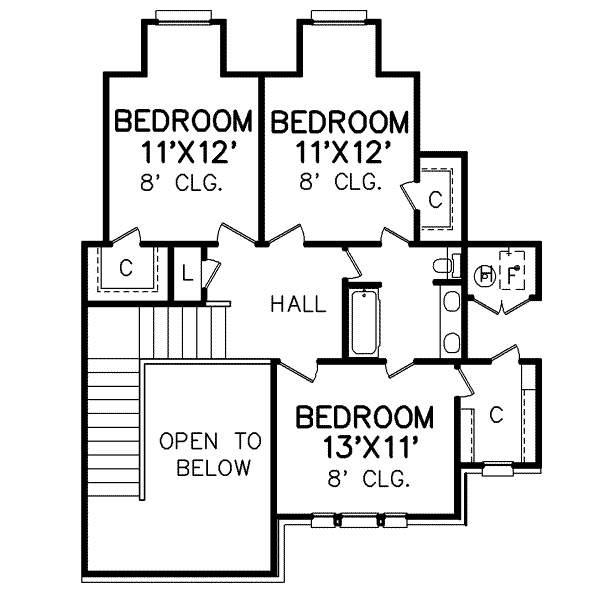 upper floor house blueprint