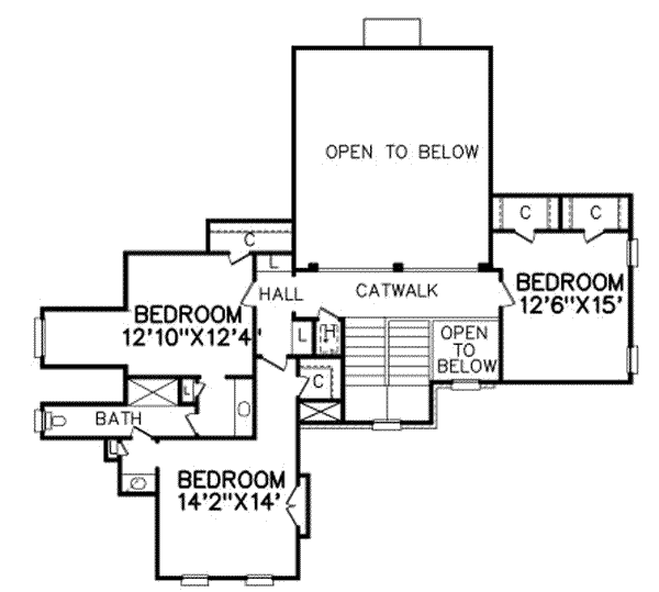 upper floor house blueprint