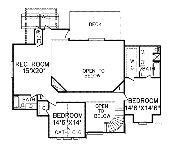upper floor house blueprint