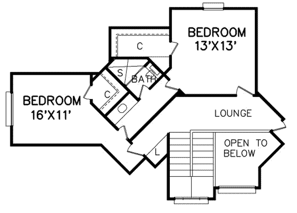 upper floor house blueprint