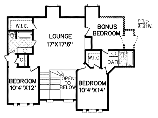 upper floor house blueprint