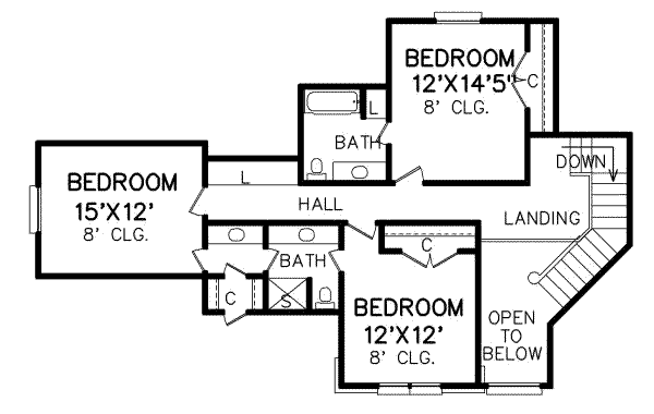 upper floor house blueprint
