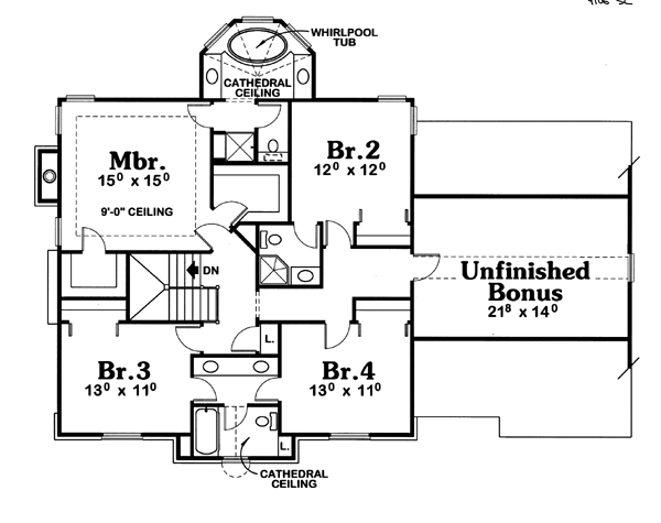 upper floor house blueprint