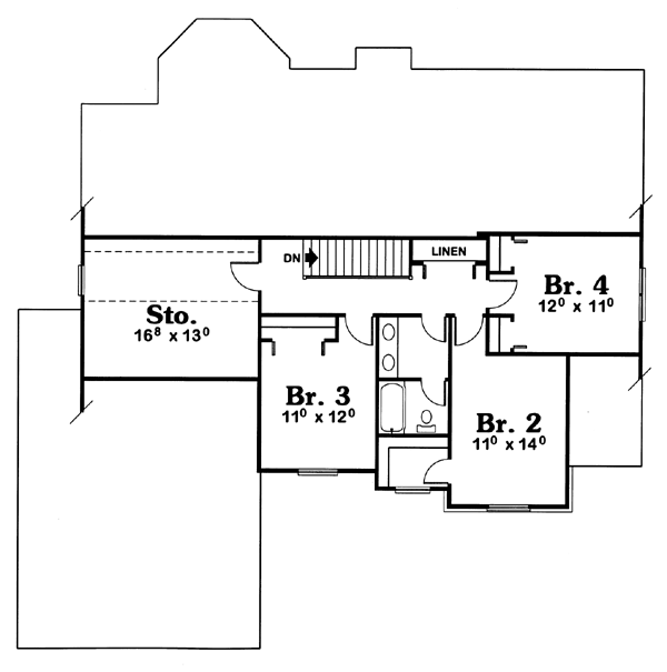 upper floor house blueprint