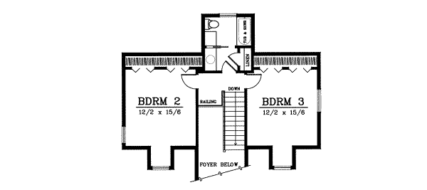 upper floor house blueprint