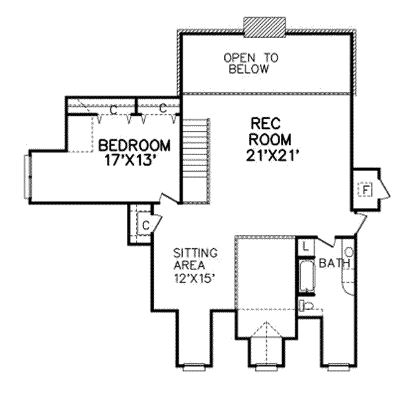 upper floor house blueprint
