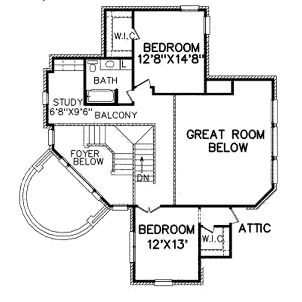 upper floor house blueprint