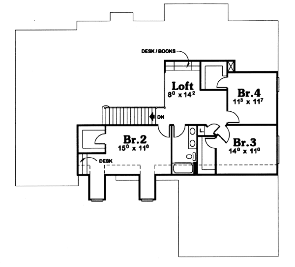 upper floor house blueprint