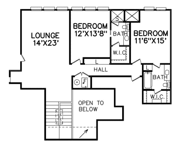 upper floor house blueprint