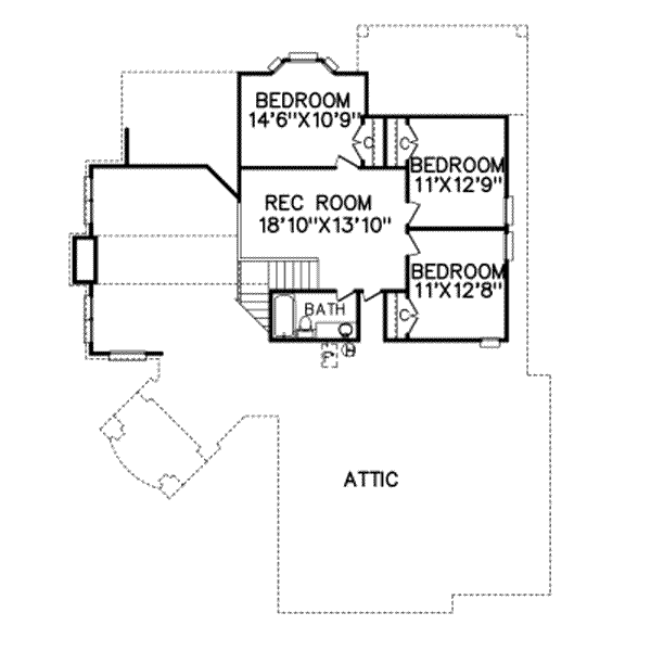 upper floor house blueprint