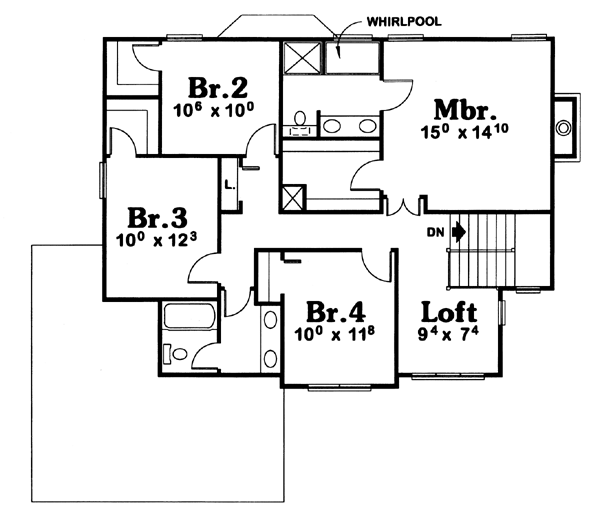 upper floor house blueprint