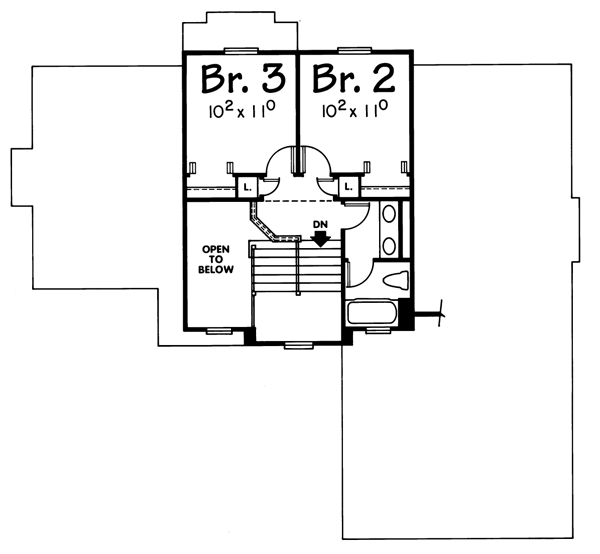 upper floor house blueprint