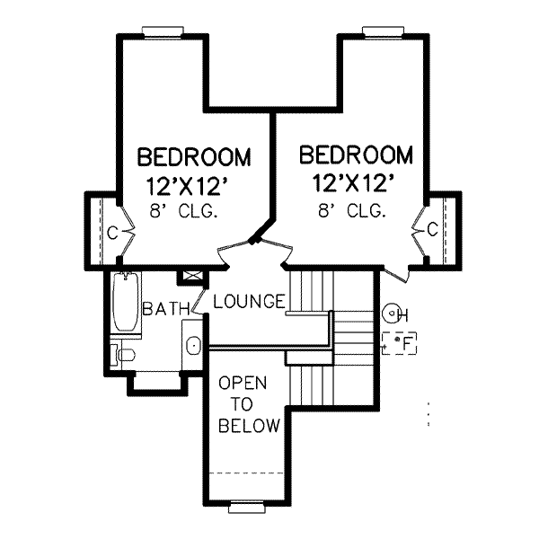upper floor house blueprint