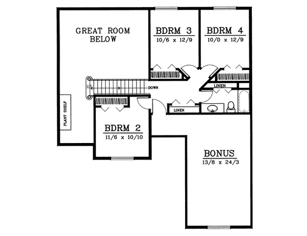 upper floor house blueprint