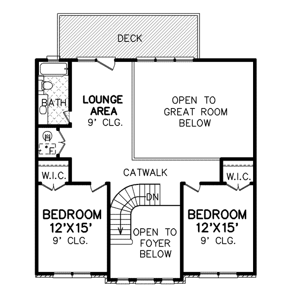 upper floor house blueprint