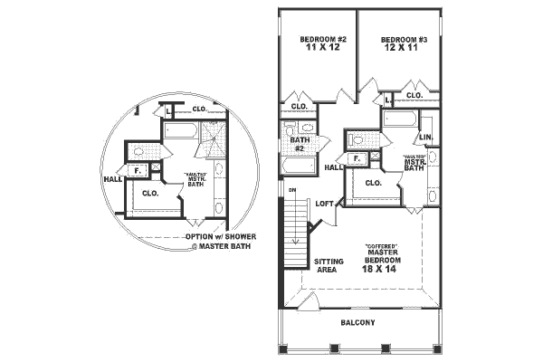 upper floor house blueprint
