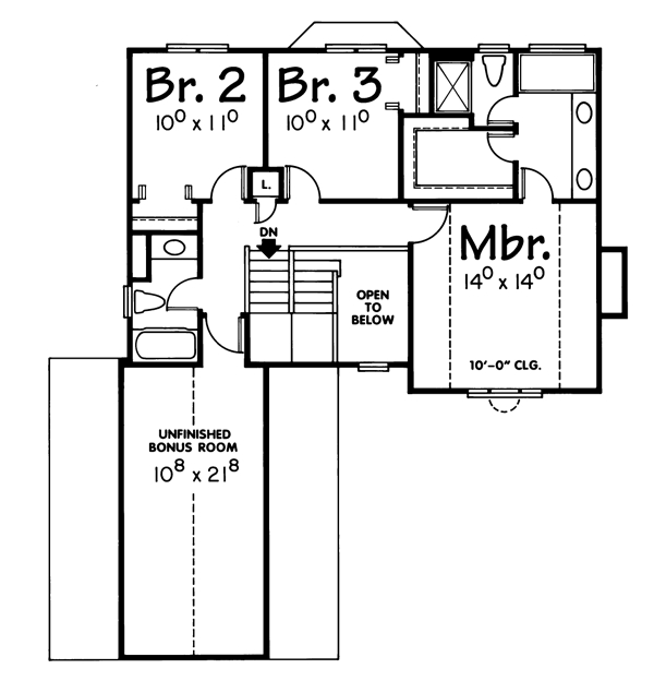 upper floor house blueprint