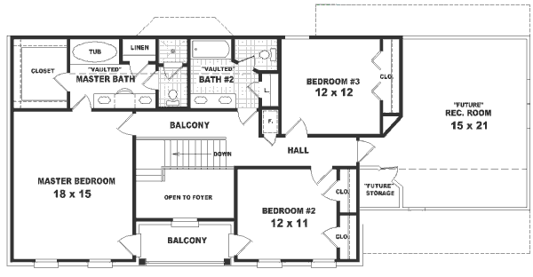 upper floor house blueprint
