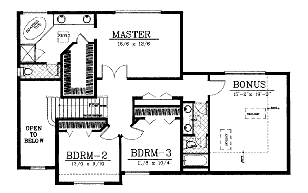 upper floor house blueprint