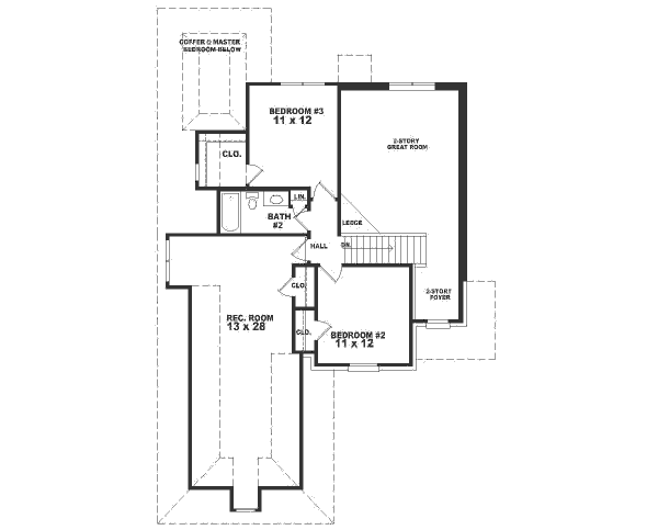 upper floor house blueprint