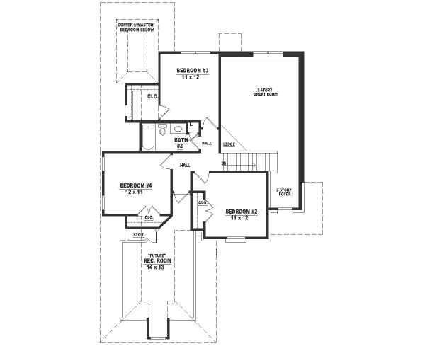 upper floor house blueprint