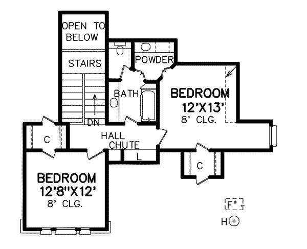 upper floor house blueprint