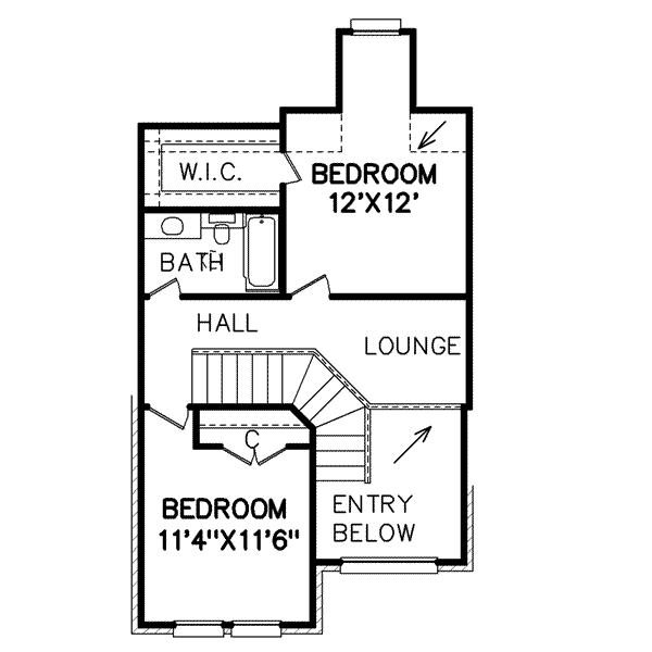 upper floor house blueprint