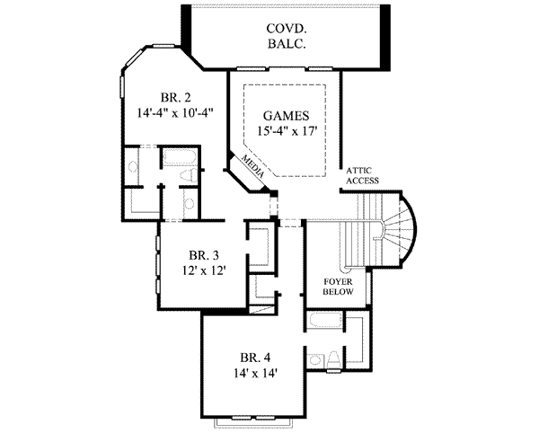 upper floor house blueprint