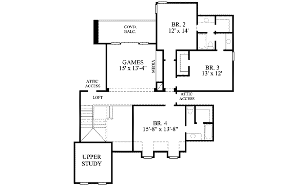 upper floor house blueprint