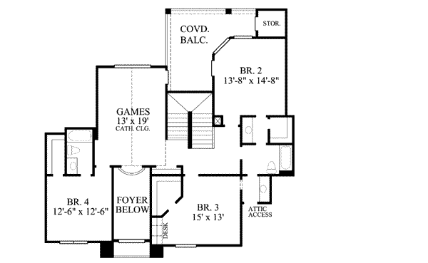 upper floor house blueprint