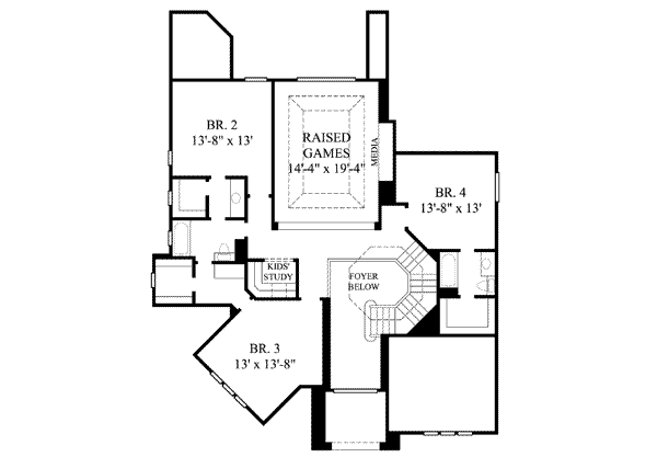 upper floor house blueprint