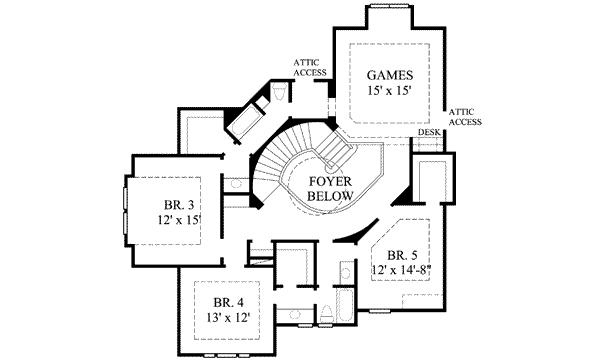upper floor house blueprint