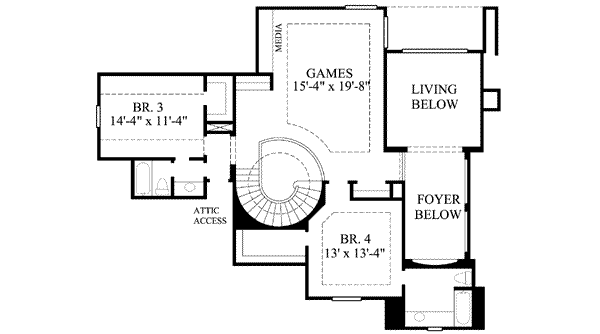 upper floor house blueprint