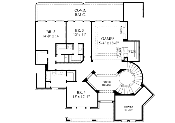 upper floor house blueprint