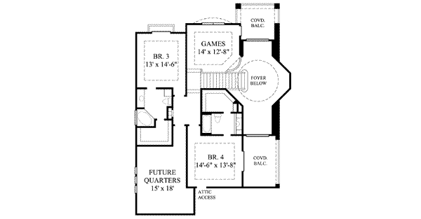 upper floor house blueprint