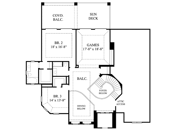 upper floor house blueprint