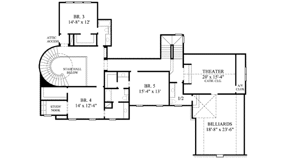 upper floor house blueprint