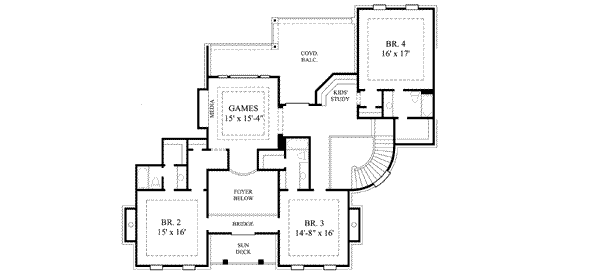 upper floor house blueprint