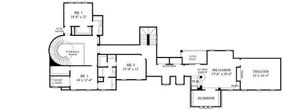 upper floor house blueprint