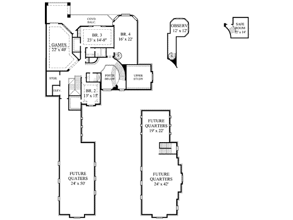 upper floor house blueprint