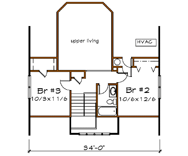 upper floor house blueprint