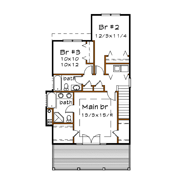 upper floor house blueprint