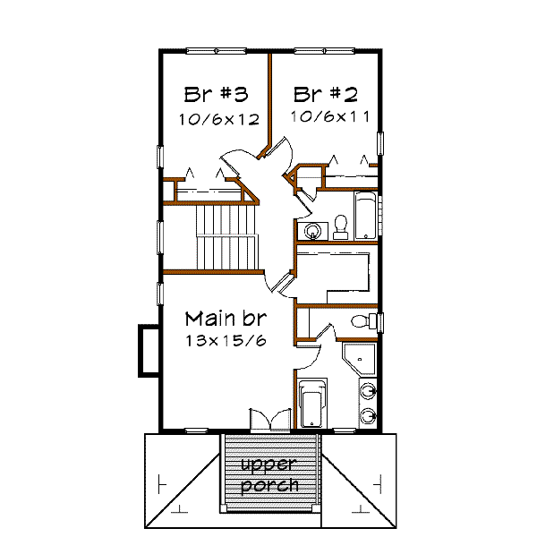 upper floor house blueprint