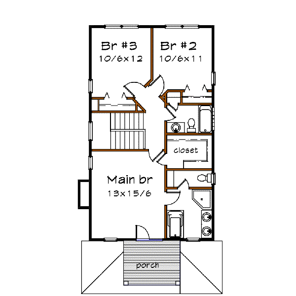 upper floor house blueprint