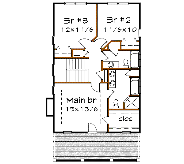 upper floor house blueprint