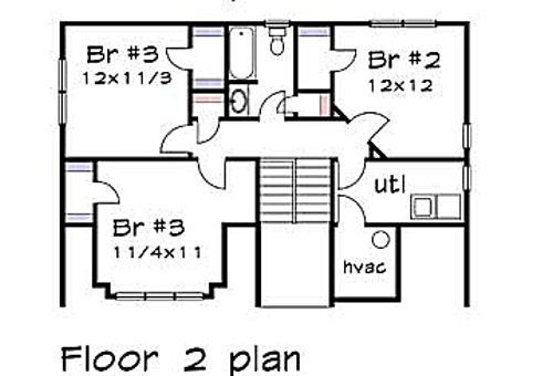 upper floor house blueprint