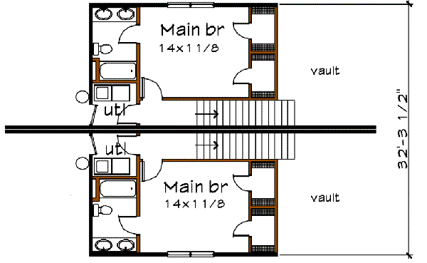 upper floor house blueprint