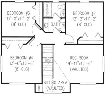 upper floor house blueprint