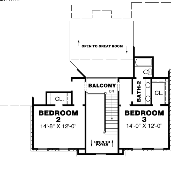 upper floor house blueprint